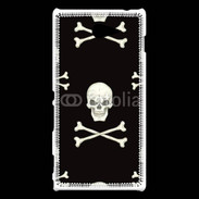 Coque Sony Xperia M2 Fond tête de mort 3