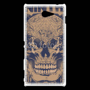Coque Sony Xperia M2 Tête de mort 4
