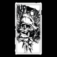 Coque Sony Xperia M2 Tête de mort Vie de Pirates