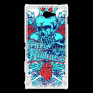 Coque Sony Xperia M2 Tête de Mort Your Highness