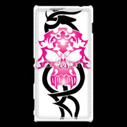 Coque Sony Xperia M2 Tête de Mort Tatouage 10