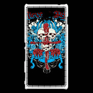 Coque Sony Xperia M2 Tête de Mort Believe or Suffer
