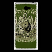 Coque Sony Xperia M2 Tête de Mort Army of God