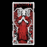 Coque Sony Xperia M2 Tête de Mort Occult