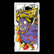 Coque Sony Xperia M2 Tête de Mort Samouraï