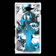 Coque Sony Xperia M2 Tête de Mort Day Dead