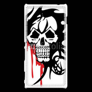 Coque Sony Xperia M2 Tête de Mort Bloody