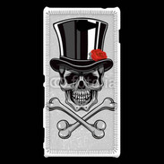 Coque Sony Xperia M2 Tête de Mort avec classe