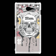 Coque Sony Xperia M2 Tête de Mort Skull King