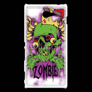 Coque Sony Xperia M2 Tête de Mort Zombie 45