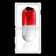 Coque Sony Xperia M2 Gélule tête de mort