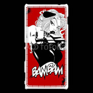 Coque Sony Xperia M2 Femme blanche 50