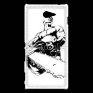 Coque Sony Xperia M2 Bûcheron 