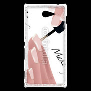 Coque Sony Xperia M2 Pose de vernis esthéticienne
