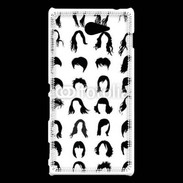 Coque Sony Xperia M2 Fond coiffures
