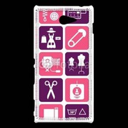 Coque Sony Xperia M2 Fond symboles couturière