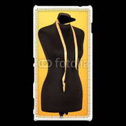 Coque Sony Xperia M2 Buste et mètre de couture