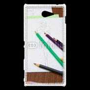 Coque Sony Xperia M2 Patron de couture 2