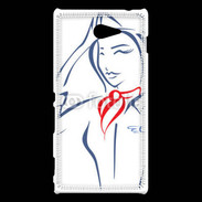 Coque Sony Xperia M2 Hôtesse de l'air 4