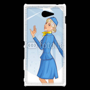 Coque Sony Xperia M2 Hôtesse de l'air 6