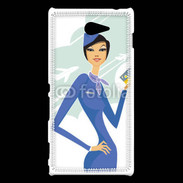 Coque Sony Xperia M2 Hôtesse de l'air 8