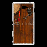 Coque Sony Xperia M2 Canne à pêche et hameçons pêcheur