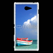 Coque Sony Xperia M2 Bateau de pêcheur en mer