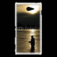 Coque Sony Xperia M2 Pêcheur nocturne