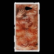 Coque Sony Xperia M2 Peinture préhistorique de mains