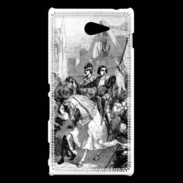 Coque Sony Xperia M2 Charles VII et Jeanne d'Arc