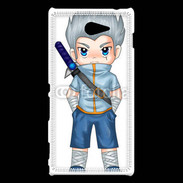 Coque Sony Xperia M2 Chibi style illustration of a superhero 2