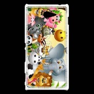 Coque Sony Xperia M2 Cartoon animaux fun
