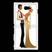 Coque Sony Xperia M2 Couple glamour dessin