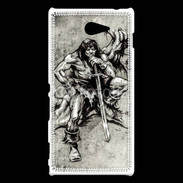 Coque Sony Xperia M2 Guerrier en dessin 25