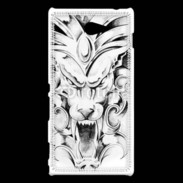 Coque Sony Xperia M2 visage de gargouille en dessin 25