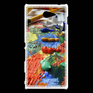 Coque Sony Xperia M2 Tube de peinture