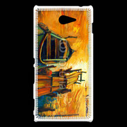 Coque Sony Xperia M2 Peinture de bateau