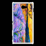 Coque Sony Xperia M2 Champs de lavande