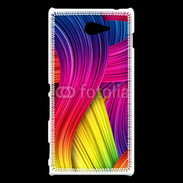 Coque Sony Xperia M2 Fibres de couleur