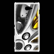 Coque Sony Xperia M2 Jante étrier de frein jaune