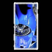 Coque Sony Xperia M2 Speedster tuning bleu