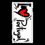 Coque Sony Xperia M2 I love Portugal