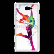 Coque Sony Xperia M2 Danseuse en couleur