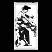 Coque Sony Xperia M2 Dessin de Danseur en couple