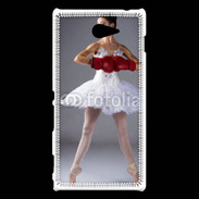 Coque Sony Xperia M2 Danseuse classique avec gants de boxe