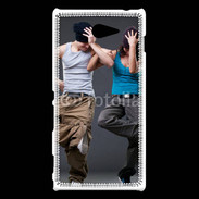 Coque Sony Xperia M2 Couple street dance