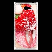 Coque Sony Xperia M2 Fraise et bouche