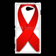 Coque Sony Xperia M2 Ruban contre le sida