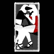 Coque Sony Xperia M2 Illustration bisou lesbienne