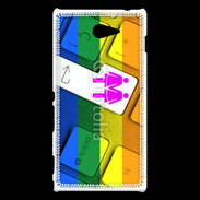 Coque Sony Xperia M2 Lesbian keyboard
